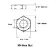 M4 Hex Nut