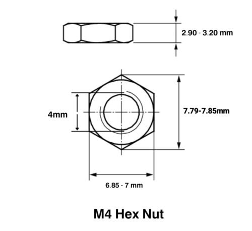 M4 Hex Nut